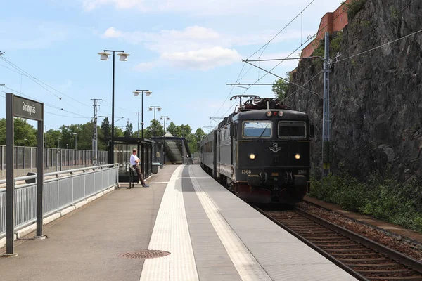 Strangnas Suecia Junio 2019 Estación Tren Resecentrum Strangnas Suecia — Foto de Stock