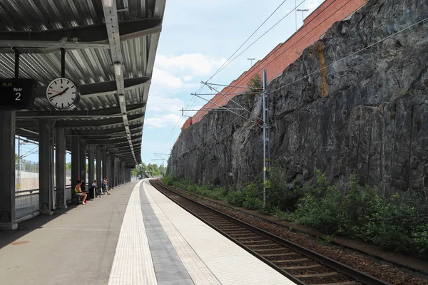 Strangnas Schweden Juni 2019 Der Bahnhof Resecentrum Strangnas Schweden — Stockfoto