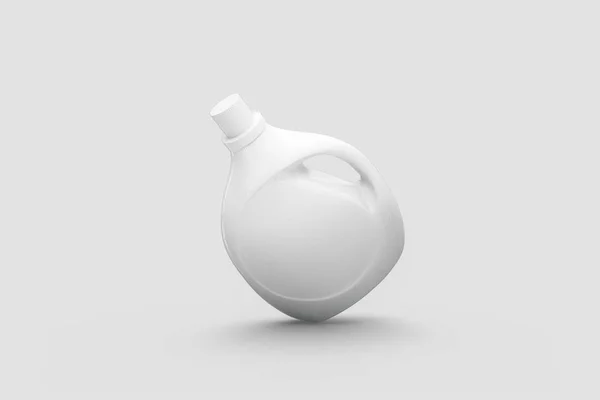 Біла Пляшка Миючого Засобу Пляшка Миючого Засобу Різних Типів Візуалізація — стокове фото