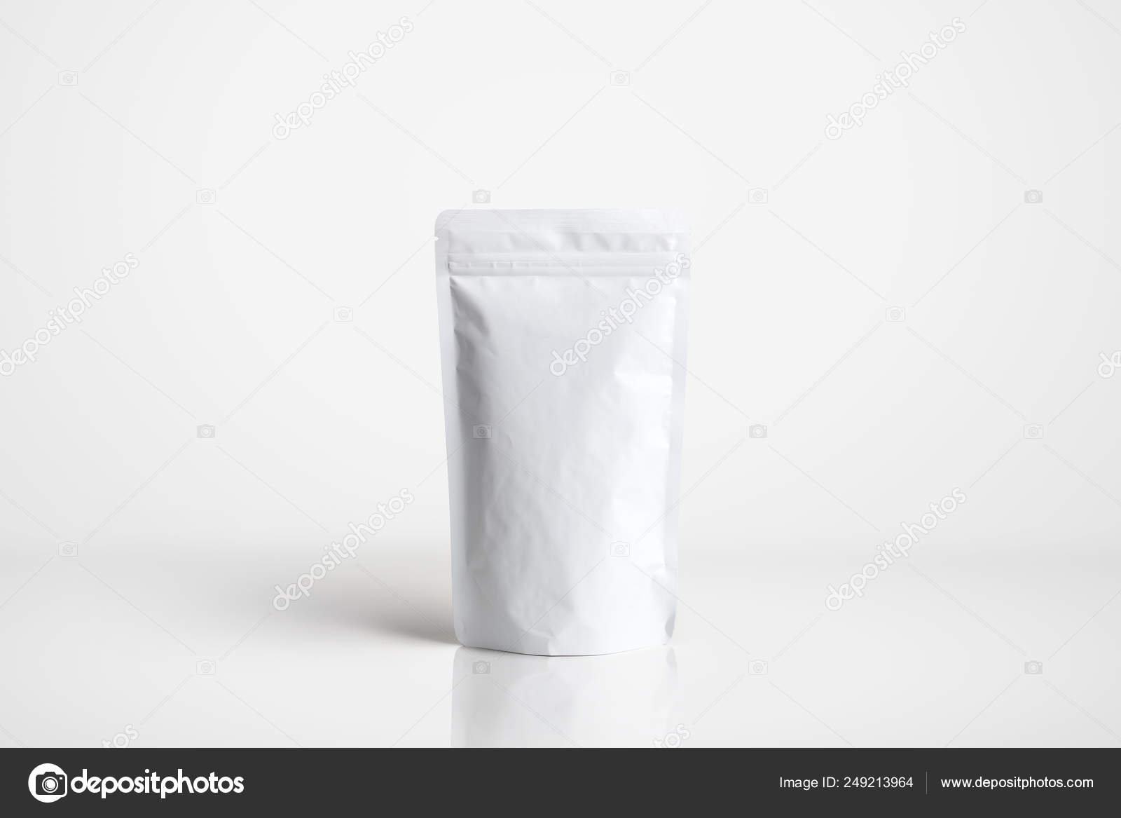 Bolsa Bolsa Papel Mock Aislado Sobre Fondo Blanco Bolsa Plástico