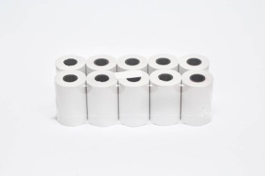 Yazar kasa bandı yumuşak gri arka planda izole edildi. Yüksek çözünürlüklü fotoğraf..