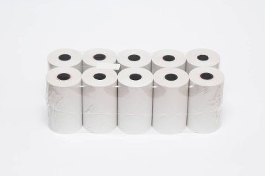 Yazar kasa bandı yumuşak gri arka planda izole edildi. Yüksek çözünürlüklü fotoğraf..