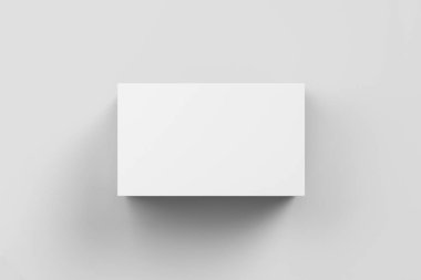 Gerçekçi beyaz boş ayakkabı yumuşak gri arka plan üzerinde izole kutu. Mock-up design.3d işleme için.