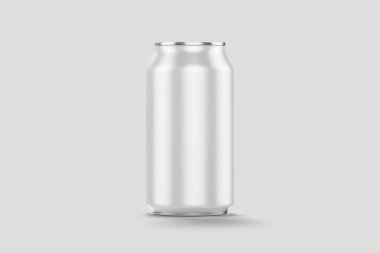 Bira, kola, limonata, suyu, enerji içeceği için gerçekçi olabilir. Kopya alanı ile boş. 3D render. Tasarımlarınız için hazır şablon kadar alay.