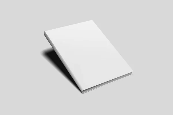 Blank Cover Magazine Book Booklet Brochure Isolated White Background Mock — Stock Photo, Image