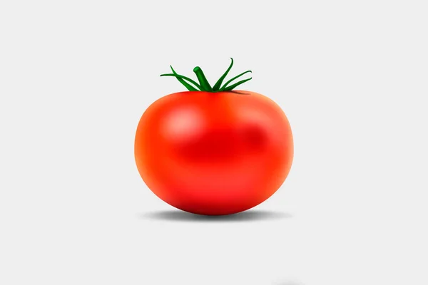 Red Ripe Tomato Isolated Tomato Clipping Path Full Depth Field — Stock Photo, Image