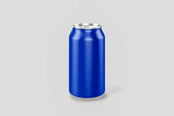 Реалістична Банка Пива Соди Лимонаду Соку Енергетичного Напою Візуалізація Зробити — стокове фото