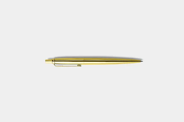 Металлическая Ручка Белом Фоне — стоковое фото