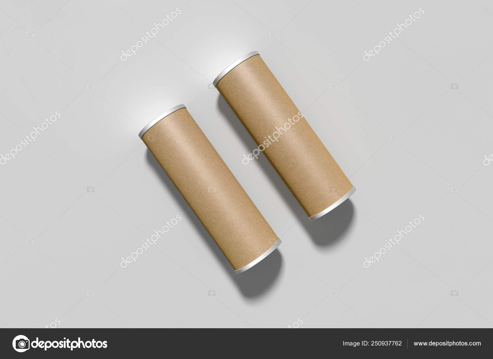 Download Two Brown Kraft Paper Snack Tubes Tin Can Mockup Isolated Stock Photo Image By C Sabirio Mail Ru 250937762