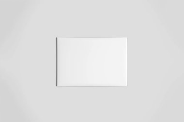 Boş kağıt çanta paketi path.3d işleme kırpma ile beyaz izole