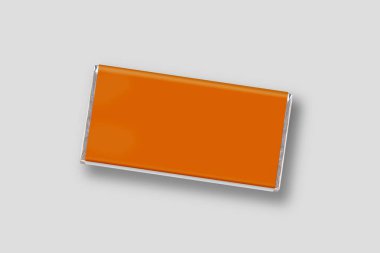 Çikolata ambalajı boş kalıp. Taklit et. Gerçekçi fotoğraf. 3B görüntüleme