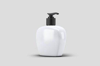 Kozmetik şişe olabilir püskürtme kabı. Dağıtıcı krem, çorba, köpükler ve diğer kozmetik için. Şablon için Your Tasarım kadar alay. Gerçekçi fotoğraf. 3D render