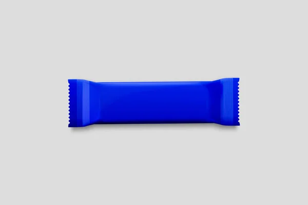 Упаковка Шоколадного Батончика Пустой Пакет Template Mock Realistic Фото Рендеринг — стоковое фото