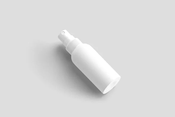 Realistic Realistic Cosmetic Plastic Bottle Can Sprayer Container Lid Template — Stock Photo, Image