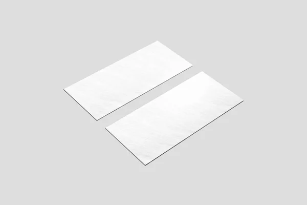 Blank Paper Brochure Isolated Soft Gray Background Mock Template Rendering — Stock Photo, Image