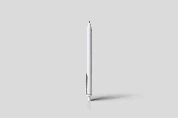 Ручка Ізольована Якому Сірому Тлі Зробити Шаблон Готовим Вашого Дизайну — стокове фото