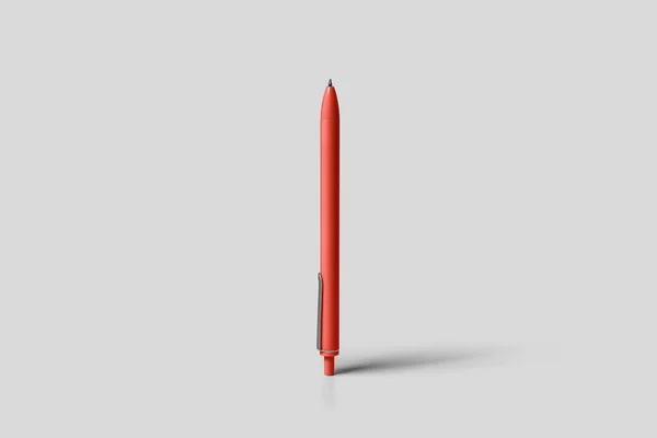 Ручка Изолирована Мягком Сером Фоне Составьте Шаблон Ready Вашего Дизайна — стоковое фото