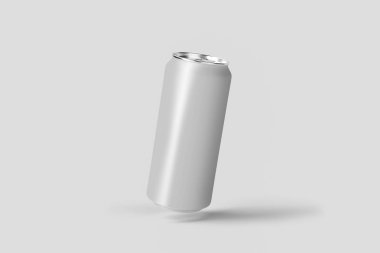 Bira, kola, limonata, suyu, enerji içeceği için gerçekçi olabilir. Kopya alanı ile boş. 3D render. Tasarımlarınız için hazır şablon kadar alay.