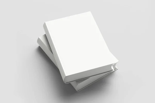 现实的空白硬封面的杂志 小册子 小册子隔离在白色背景 模拟模板 为您的设计做好准备 — 图库照片