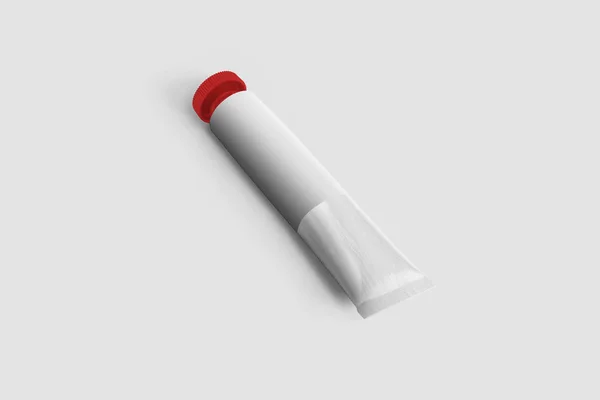Krem Veya Jel Boş Beyaz Kozmetik Tüp Paketi Paket Tasarımınız — Stok fotoğraf