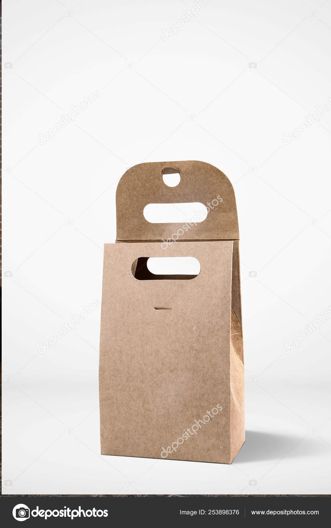 Download Kraft Paper Bag Mockup Branding Isolated White Stock Photo Image By C Sabirio Mail Ru 253898376