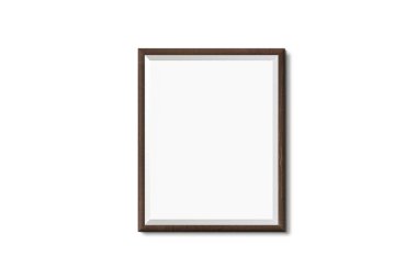 Gerçekçi resim çerçeve mock-up beyaz arka plan üzerinde izole. Sunularınız için mükemmel. 3D render