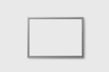 Gerçekçi resim çerçeve mock-up beyaz arka plan üzerinde izole. Sunularınız için mükemmel. 3D render