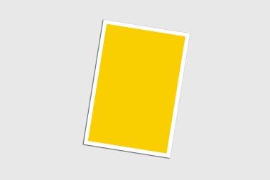 A4 fotogerçekçi broşür sahte kadar ışık gri arka plan üzerinde boş. 3D render.