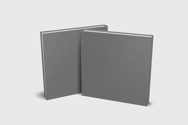 Modelo Livros Capa Dura Maquete Livros Branco Para Usos Design — Fotografia de Stock