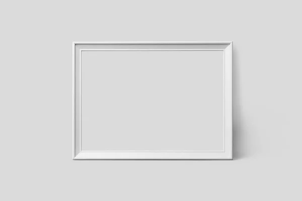 現実的な画像フレーム モックアップは 白い背景で隔離 プレゼンテーションに最適です レンダリング — ストック写真