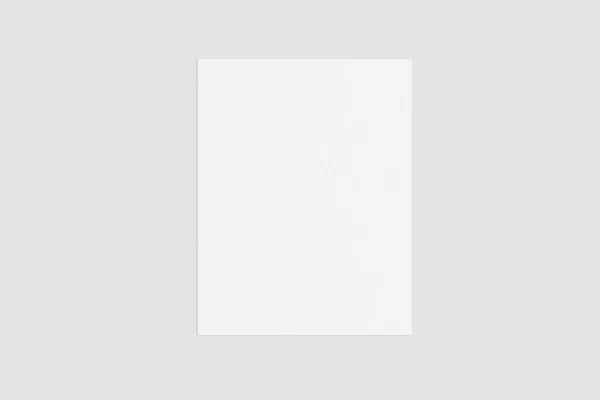 Пустой Бумажный Стек Мягкими Тенями Изолированными Мягком Сером Фоне — стоковое фото