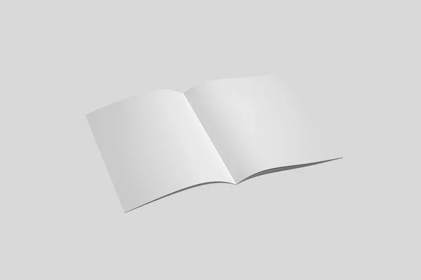 手册空白白色模板 用于模拟和演示设计 — 图库照片