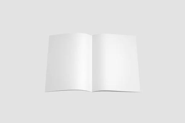 手册空白白色模板 用于模拟和演示设计 — 图库照片