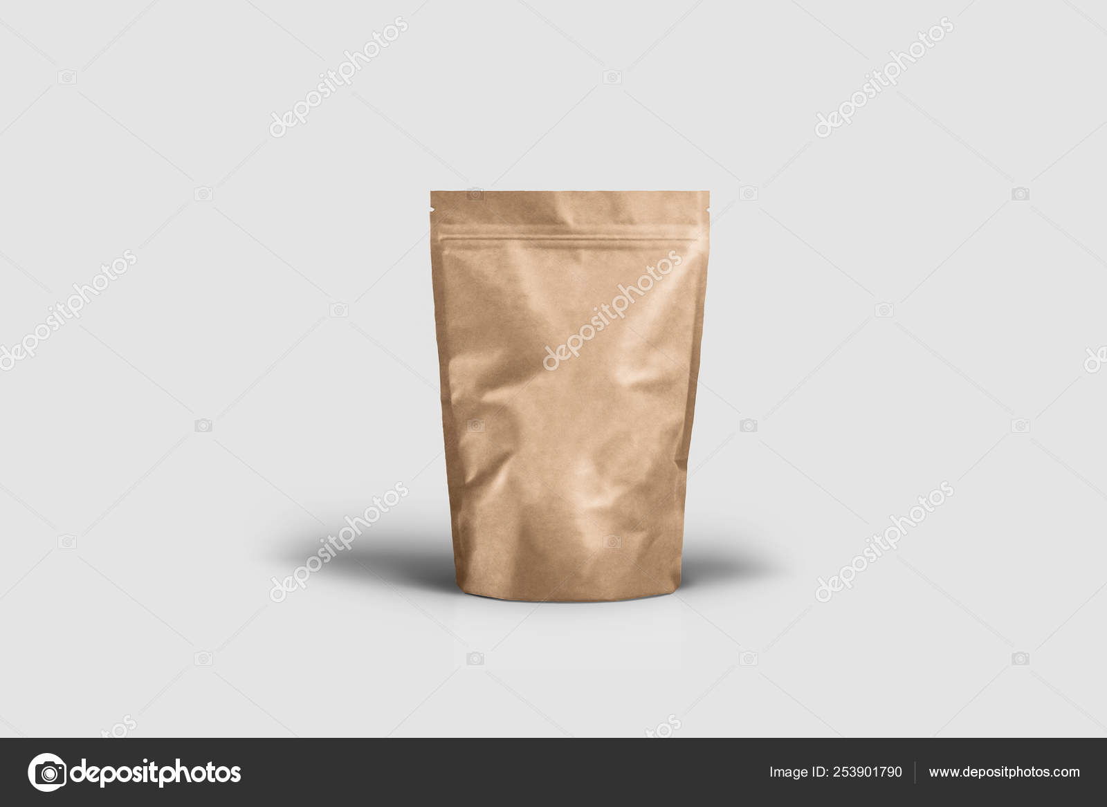 Download Brown Paper Food Bag Packaging Mock Valve Seal Soft Gray Stock Photo By C Sabirio Mail Ru 253901790