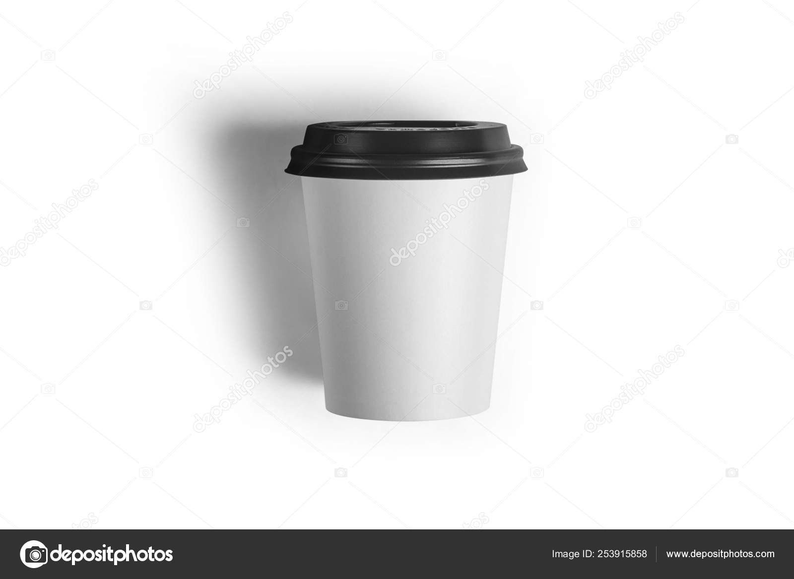 Download Blank White Paper Coffee Cup Plastic Lid Mock Isolated Empty Stock Photo Image By C Sabirio Mail Ru 253915858