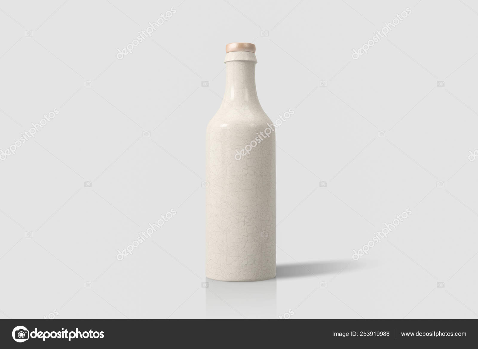Download Blank Ceramic Bottle Mock Isolated Soft Gray Background Can Used Stock Photo Image By C Sabirio Mail Ru 253919988