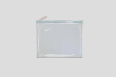 Kese torba ambalaj ile Zipper.Plastic fermuar çanta üzerinde beyaz izole. Yüksek çözünürlüklü fotoğraf.