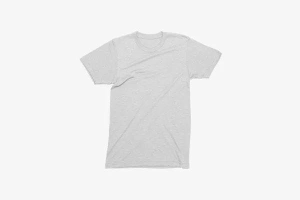 Blank T-Shirts Mock-up on soft gray background, front  view. Ready to replace your design.