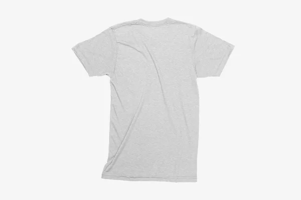 Blank Shirts Mock Soft Gray Background Front View Ready Replace — Stock Photo, Image