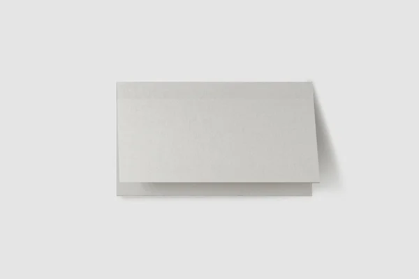 Два Листи Брошури Або Вітальні Листівки Ізольовані Білому Запрошення Фотографія — стокове фото