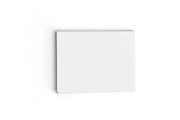 用剪裁路径在白色背景上隔离的堆叠白纸 高分辨率照片 — 图库照片