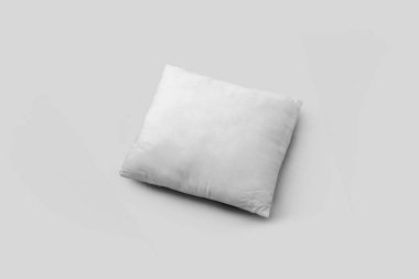 Yastık kılıfı tasarım Mock-up kırpma yoluyla boş. Pillowslip kapak sahte şablon temizleyin. 3D render.