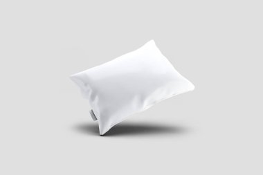 Yastık kılıfı tasarım Mock-up kırpma yoluyla boş. Pillowslip kapak sahte şablon temizleyin. 3D render.