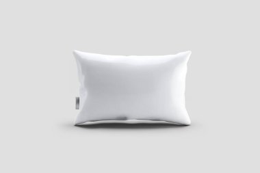Yastık kılıfı tasarım Mock-up kırpma yoluyla boş. Pillowslip kapak sahte şablon temizleyin. 3D render.