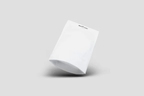 Witte Blanco Doy Pack Doypack Foil Food Drinkzak Verpakking Met — Stockfoto