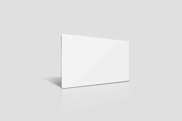 Blanco Papier Stack Mock Geïsoleerd Zachte Grijze Achtergrond Rendering — Stockfoto