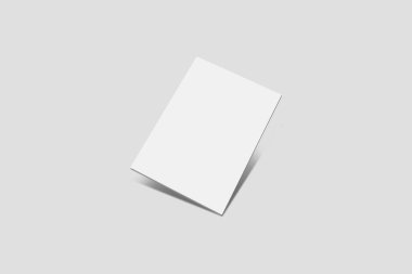 A4 Boş kağıt yığını Yumuşak gri arka plan da yalıtılmış kadar mock.3d render