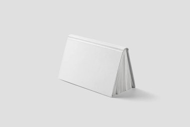 Dergi, kitap, kitapçık, beyaz arka plan üzerinde izole broşür gerçekçi boş sert kapak. Şablon hazır tasarımınız için alay. 3D render.