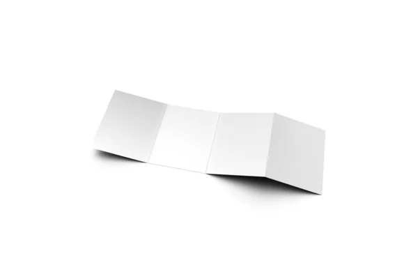 Fold Brochure Mock White Background Rendering — Stock Photo, Image