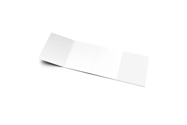 Fold Brochure Mock White Background Rendering — Stock Photo, Image